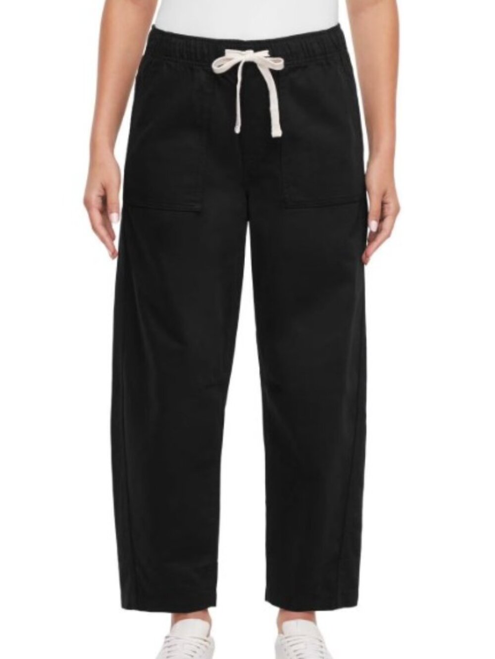 Gap Women's Pull-On Barrel Pant In Black - Picture 1 of 3